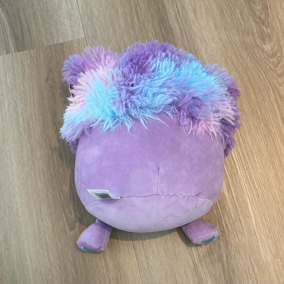 Eden the Bigfoot Purple Rainbow 10” Squishmallow Plush Toy with Hearts Jazwares - Picture 3 of 11